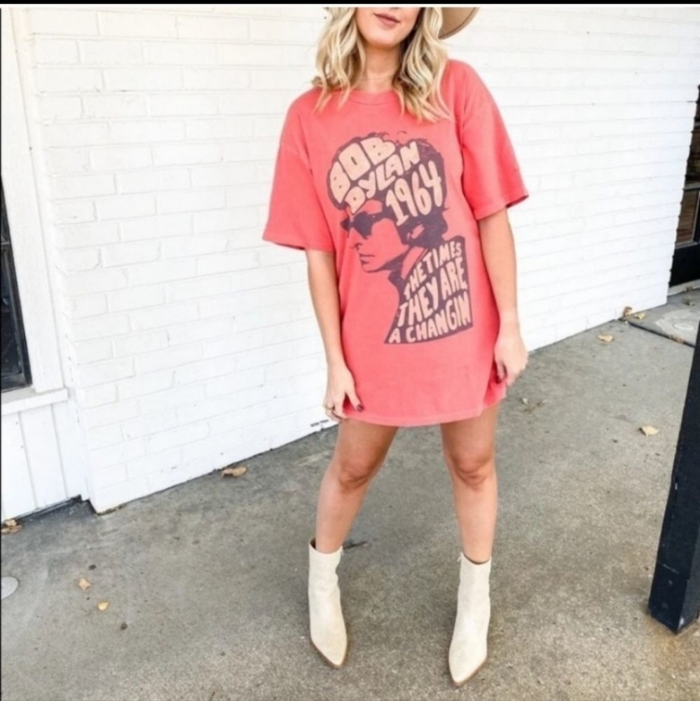 Daydreamer Bob Dylan 1964 T-shirt dress medium